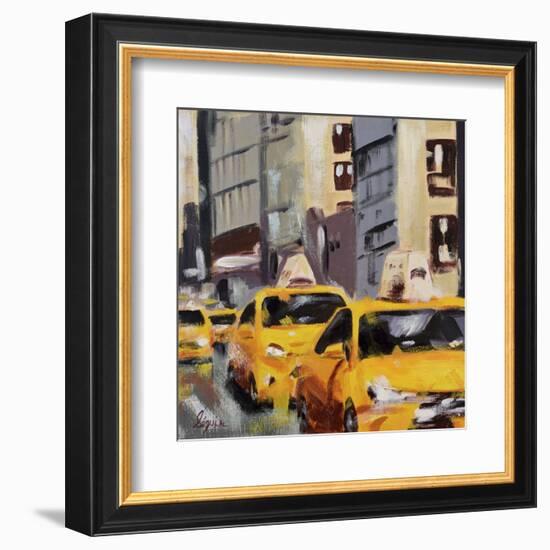 New York Taxi 6-Robert Seguin-Framed Art Print