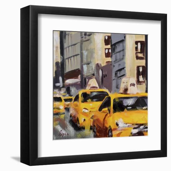 New York Taxi 6-Robert Seguin-Framed Art Print