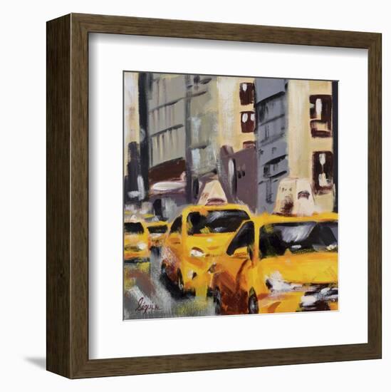 New York Taxi 6-Robert Seguin-Framed Art Print