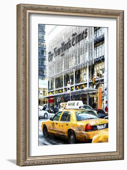 New York Taxi Times-Philippe Hugonnard-Framed Giclee Print
