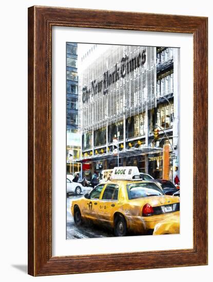 New York Taxi Times-Philippe Hugonnard-Framed Giclee Print