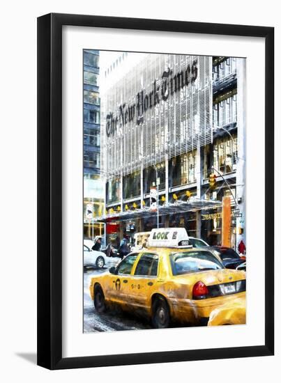 New York Taxi Times-Philippe Hugonnard-Framed Giclee Print