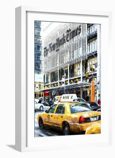 New York Taxi Times-Philippe Hugonnard-Framed Giclee Print