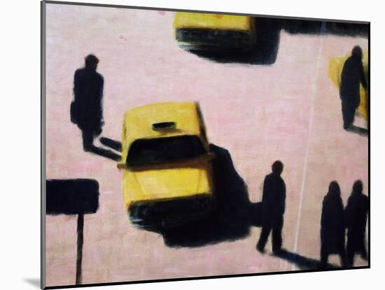 New York Taxis, 1990-Lincoln Seligman-Mounted Giclee Print