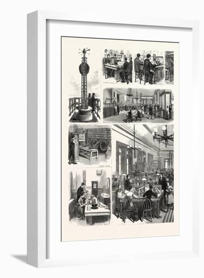 New York: the Great Home of the Telegraph in America the Western Union Telegraph Company-null-Framed Giclee Print