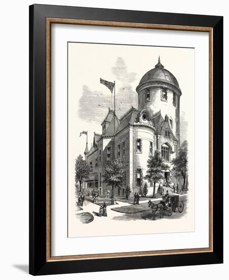 New York: the New Warner Observatory at Rochester. U.S., 1880 1881-null-Framed Giclee Print