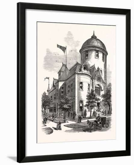 New York: the New Warner Observatory at Rochester. U.S., 1880 1881-null-Framed Giclee Print