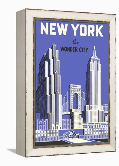 New York, the Wonder City-null-Framed Stretched Canvas