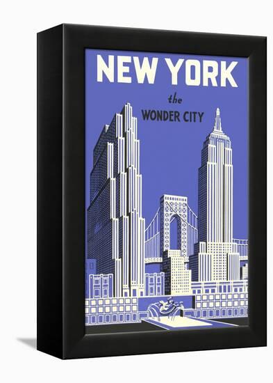 New York, the Wonder City-null-Framed Stretched Canvas