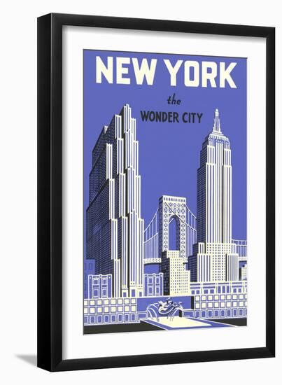 New York, the Wonder City-null-Framed Art Print