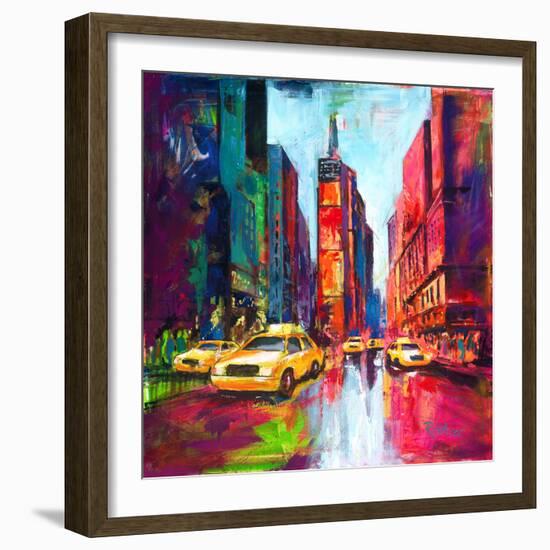 New York Times Square-Renate Holzner-Framed Art Print