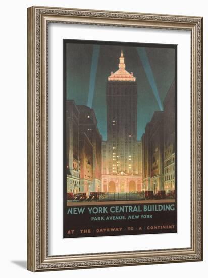 New York Travel Poster-null-Framed Art Print