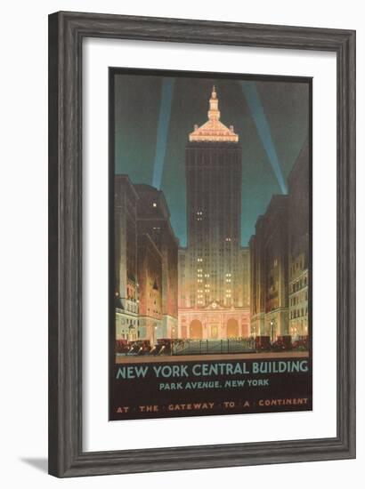 New York Travel Poster-null-Framed Art Print