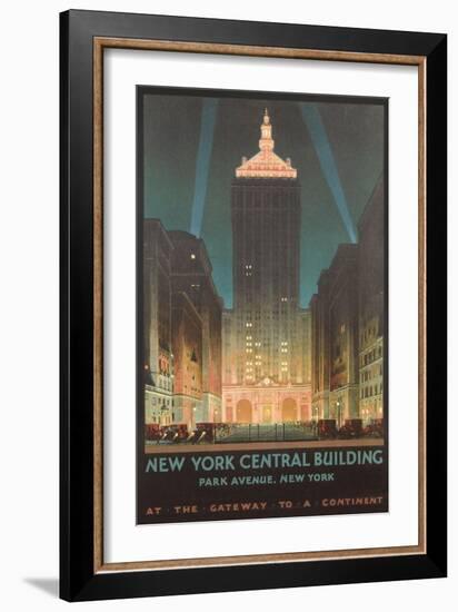 New York Travel Poster-null-Framed Art Print