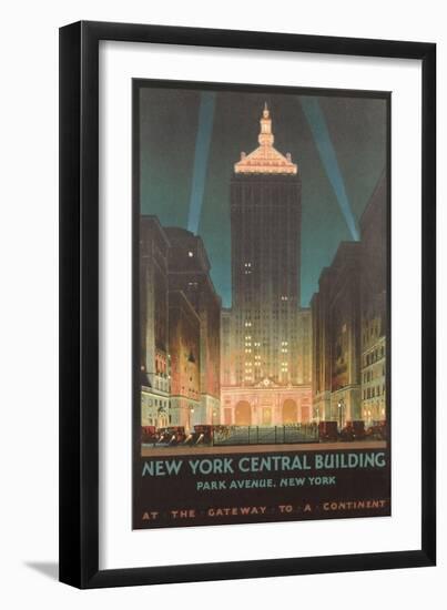 New York Travel Poster-null-Framed Art Print