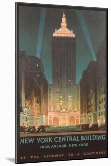 New York Travel Poster-null-Mounted Art Print