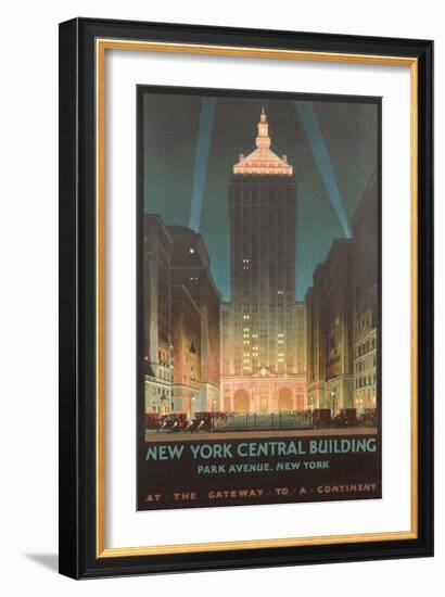 New York Travel Poster-null-Framed Art Print