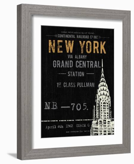 New York Travel-The Vintage Collection-Framed Giclee Print