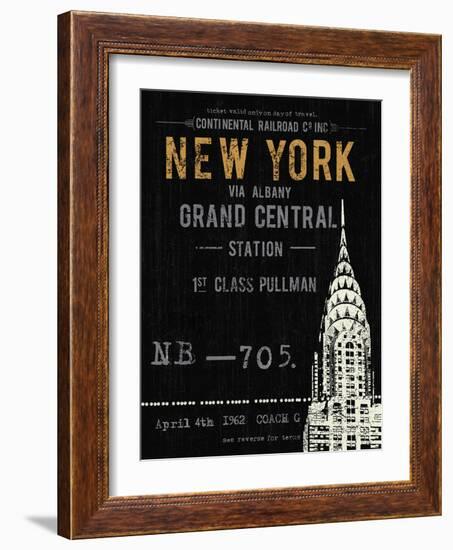 New York Travel-The Vintage Collection-Framed Giclee Print