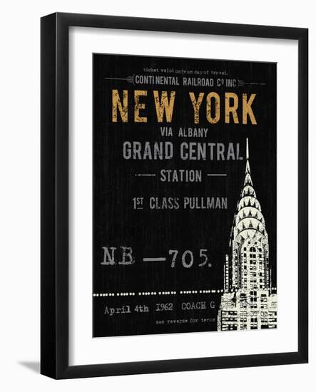 New York Travel-The Vintage Collection-Framed Giclee Print