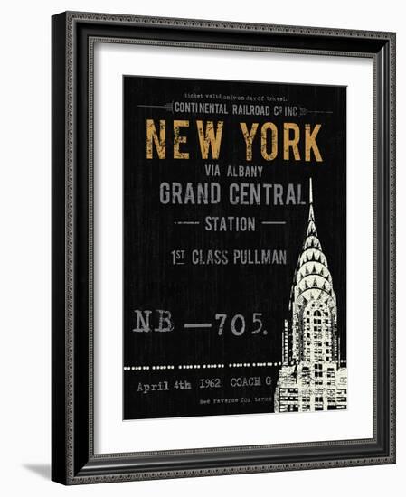 New York Travel-The Vintage Collection-Framed Giclee Print