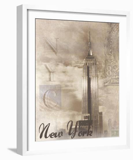 New York Travelogue-Ben James-Framed Art Print