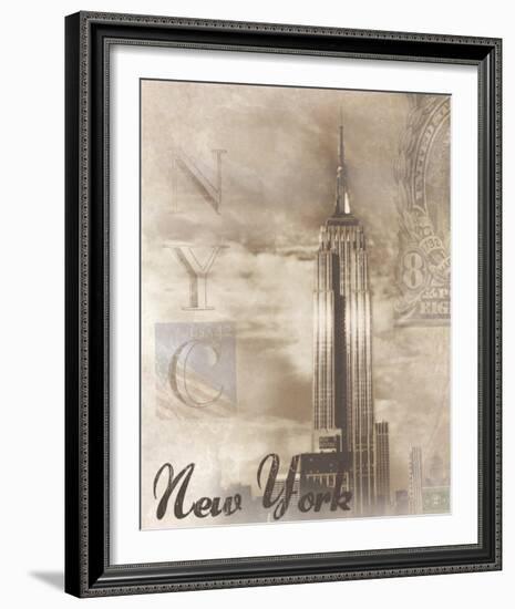 New York Travelogue-Ben James-Framed Art Print