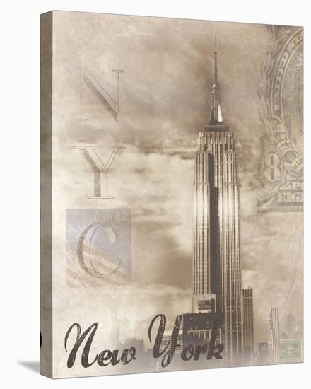 New York Travelogue-Ben James-Framed Stretched Canvas