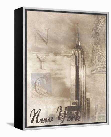 New York Travelogue-Ben James-Framed Stretched Canvas