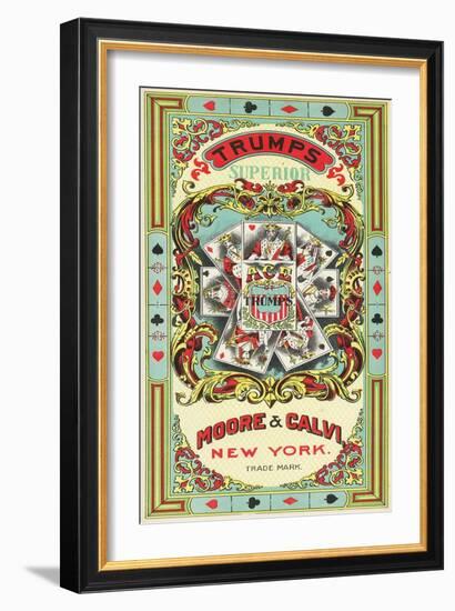 New York, Trumps Superior Brand Tobacco Label-Lantern Press-Framed Art Print