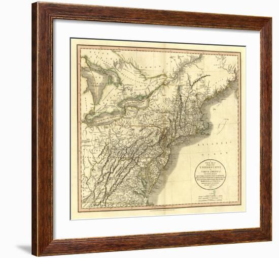 New York, Vermont, New Hampshire, c.1806-John Cary-Framed Art Print
