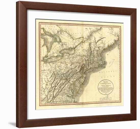 New York, Vermont, New Hampshire, c.1806-John Cary-Framed Art Print