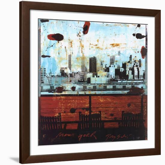 New York, View over Brooklyn-Tony Soulie-Framed Art Print