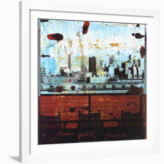 New York, View over Brooklyn-Tony Soulie-Framed Art Print