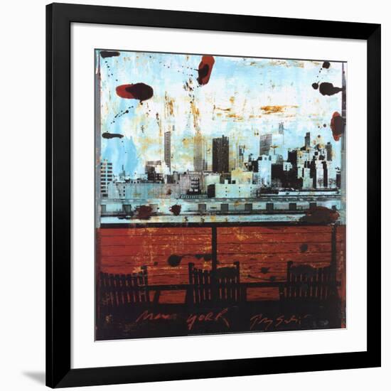 New York, View over Brooklyn-Tony Soulie-Framed Art Print