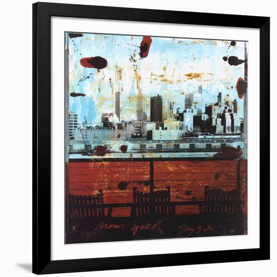 New York, View over Brooklyn-Tony Soulie-Framed Art Print