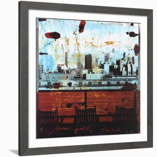 New York, View over Brooklyn-Tony Soulie-Framed Art Print