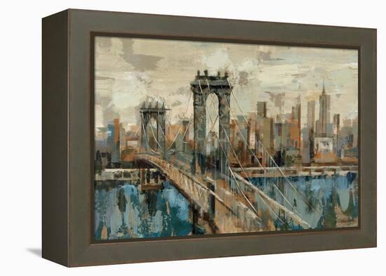 New York View-Silvia Vassileva-Framed Stretched Canvas