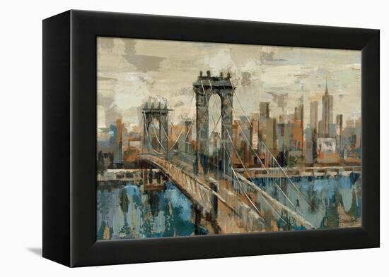 New York View-Silvia Vassileva-Framed Stretched Canvas