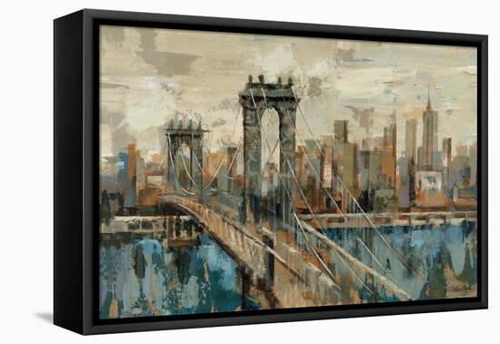 New York View-Silvia Vassileva-Framed Stretched Canvas