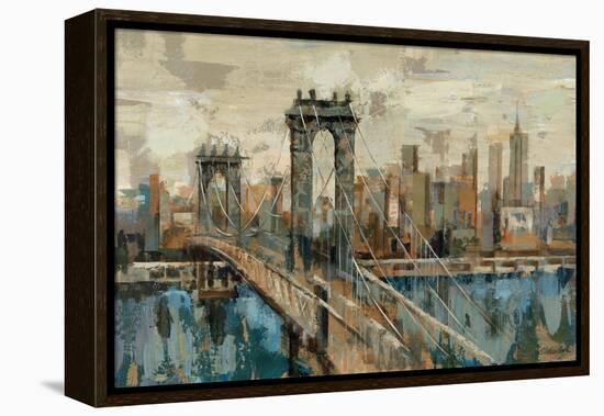 New York View-Silvia Vassileva-Framed Stretched Canvas