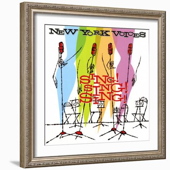 New York Voices - Sing! Sing! Sing!--Framed Art Print
