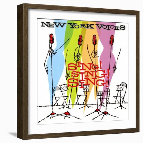 New York Voices - Sing! Sing! Sing!-null-Framed Art Print