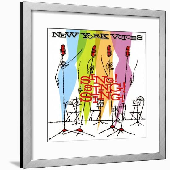 New York Voices - Sing! Sing! Sing!-null-Framed Art Print