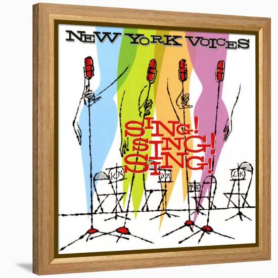 New York Voices - Sing! Sing! Sing!-null-Framed Stretched Canvas