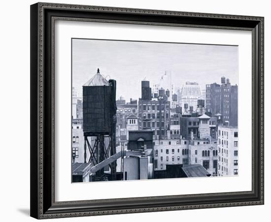 New York Water Towers, 2002-Max Ferguson-Framed Giclee Print