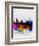 New York Watercolor Skyline 1-NaxArt-Framed Art Print