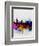 New York Watercolor Skyline 1-NaxArt-Framed Art Print