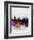 New York Watercolor Skyline 1-NaxArt-Framed Art Print