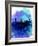 New York Watercolor Skyline 2-NaxArt-Framed Art Print